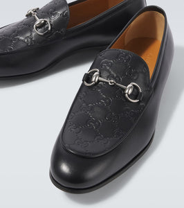 Gucci Horsebit GG debossed leather loafers