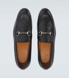 Gucci Horsebit GG debossed leather loafers