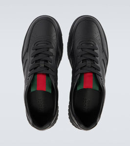 Gucci Gucci Re-Web leather sneakers