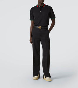 Gucci Interlocking G suede-trimmed sneakers