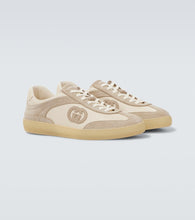 Gucci Interlocking G suede-trimmed sneakers