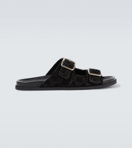 Gucci GG suede sandals