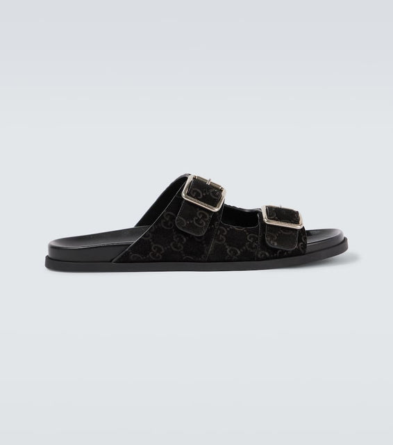 Gucci GG suede sandals