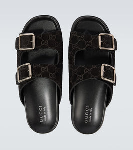 Gucci GG suede sandals