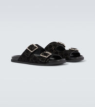 Gucci GG suede sandals