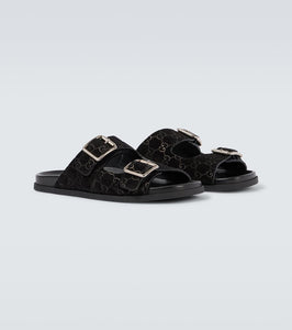 Gucci GG suede sandals