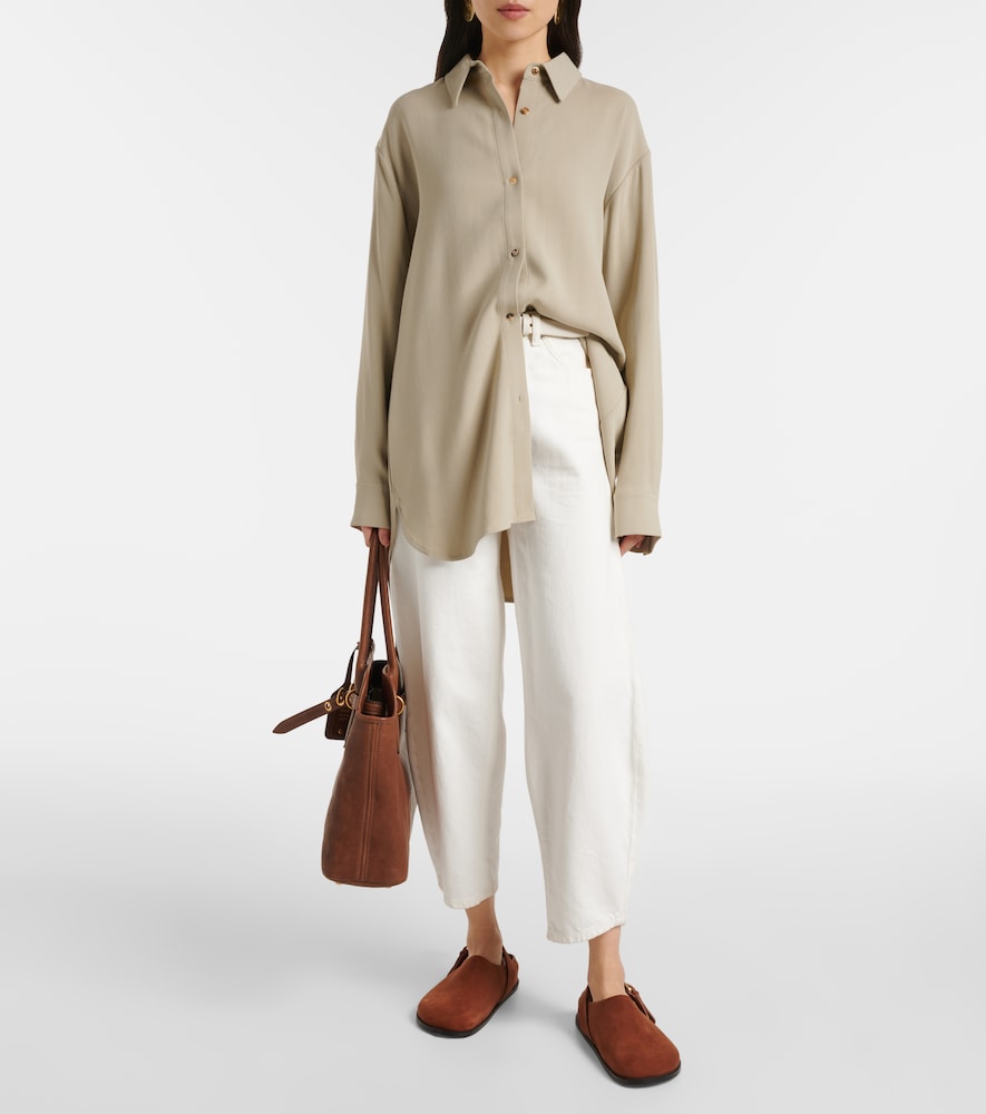 A.Emery Louis suede slingback flats