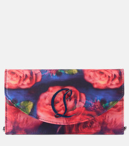 Christian Louboutin Loubi54 floral satin cr√É¬™pe clutch. Shop Christian Louboutin Clutches for women now.