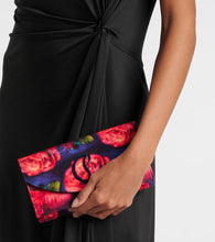 Christian Louboutin Loubi54 floral satin cr√É¬™pe clutch