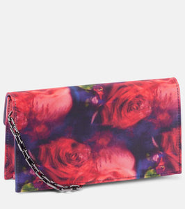 Christian Louboutin Loubi54 floral satin cr√É¬™pe clutch