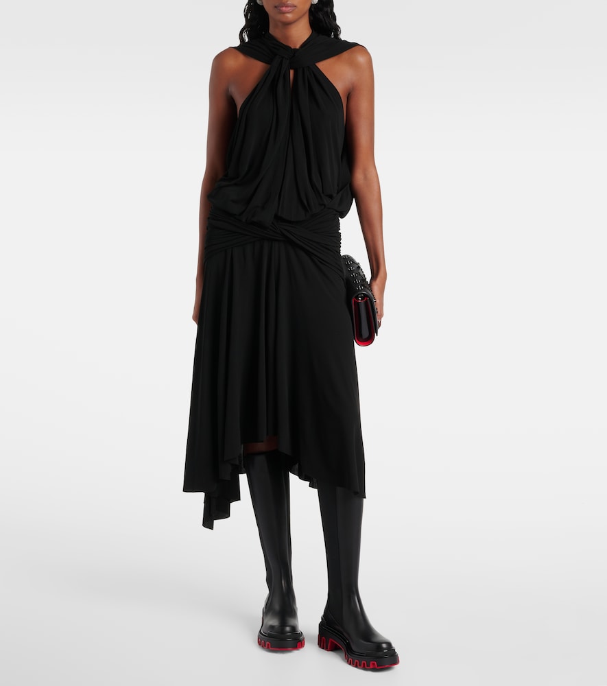 Christian Louboutin Marchacroche Dune leather knee-high boots - Black Flat Boots