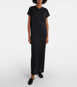 Khaite Verda cotton-blend jersey maxi dress