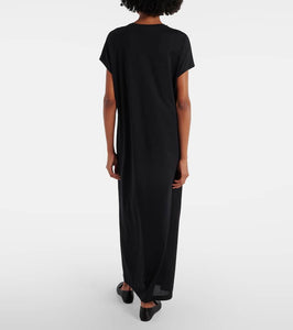 Khaite Verda cotton-blend jersey maxi dress