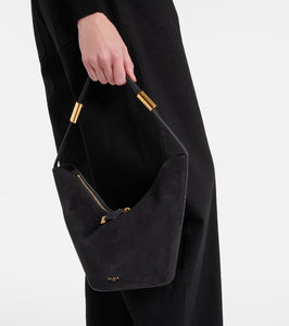 Alaia Small suede shoulder bag