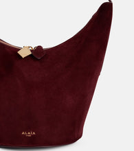 Alaia Shape Small suede and leather bucket bag