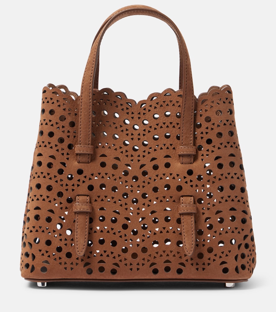 Alaia Mina 20 Vienne Wave leather tote bag. Shop Alaia Top-Handle Bags for women now.