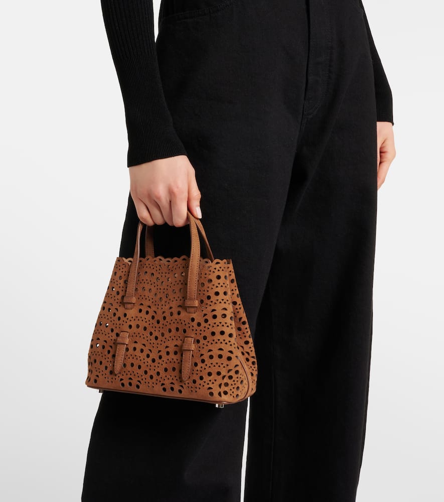 Alaia Mina 20 Vienne Wave leather tote bag