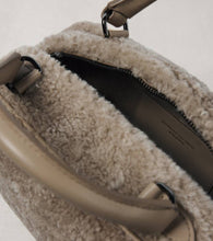 Brunello Cucinelli Leather-trimmed shearling tote bag
