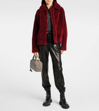 Brunello Cucinelli Leather-trimmed shearling tote bag
