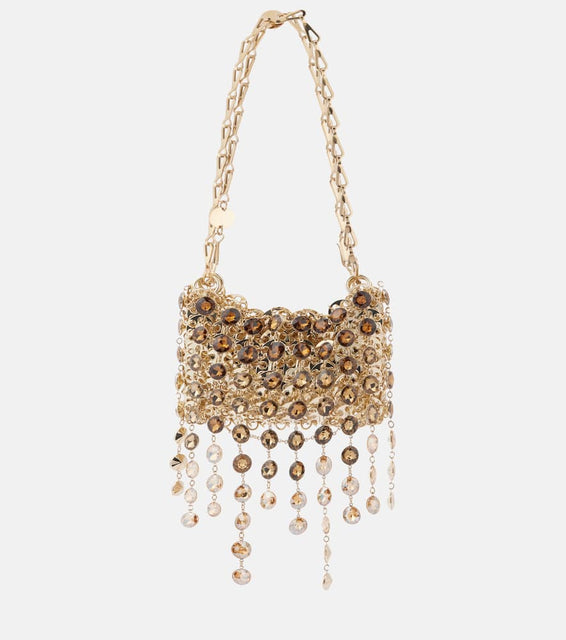 Rabanne 1969 Nano embellished shoulder bag. Shop Rabanne Shoulder Bags for women now.