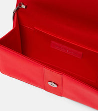 Manolo Blahnik Capri embellished satin clutch