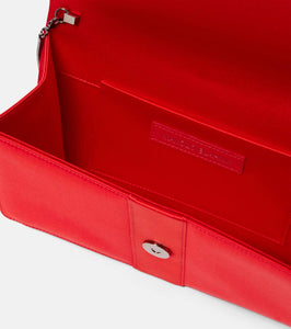 Manolo Blahnik Capri embellished satin clutch