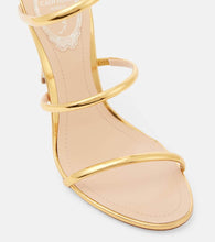 Rene Caovilla Cleo 105 mirrored leather sandals