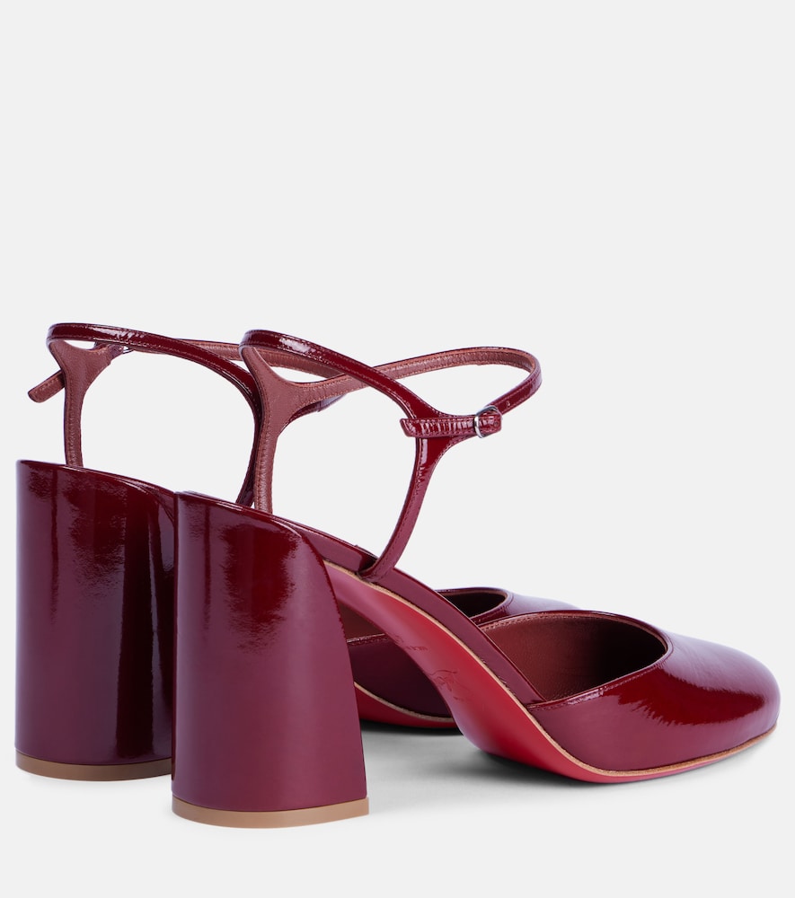 Christian Louboutin Jane patent leather pumps in Red - Mid Heel Pumps