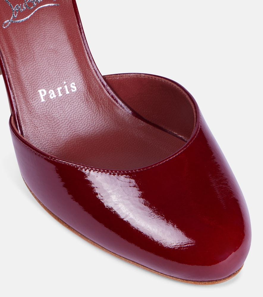 Christian Louboutin Jane patent leather pumps in Red - Mid Heel Pumps