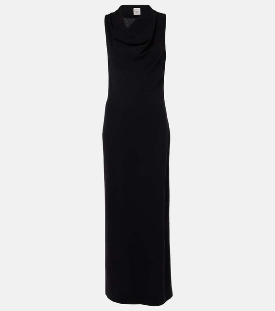 Toteme Draped wool-blend maxi dress