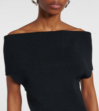Toteme Knitted off-shoulder midi dress