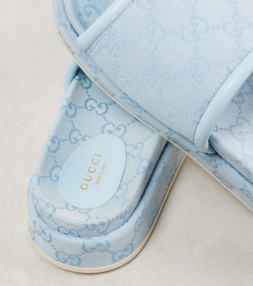 Gucci Clarice GG canvas slides