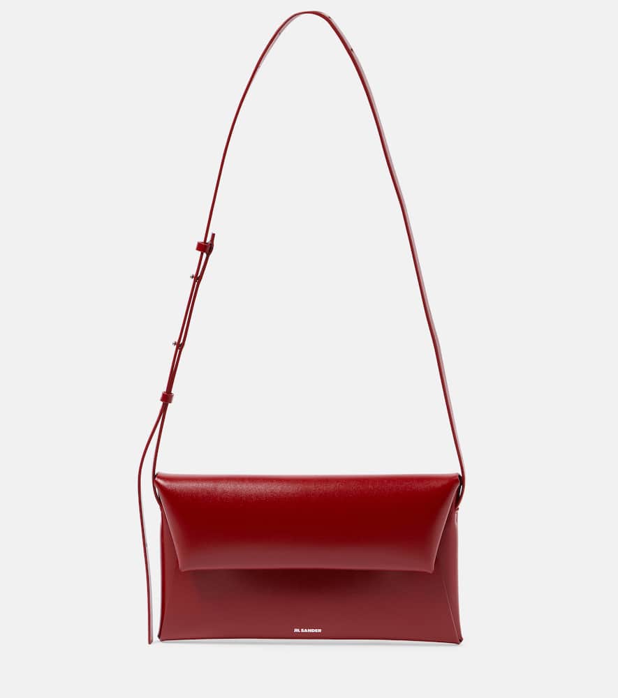 Jil Sander Folded Small leather crossbody bag. Shop Jil Sander Shoulder Bags for women now.