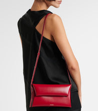 Jil Sander Folded Small leather crossbody bag