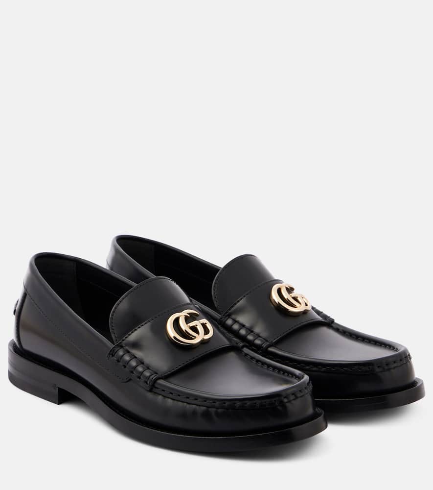 Gucci Double G leather loafers