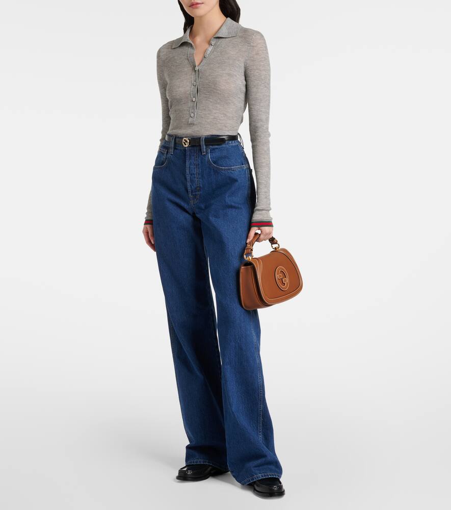 Gucci Double G leather loafers