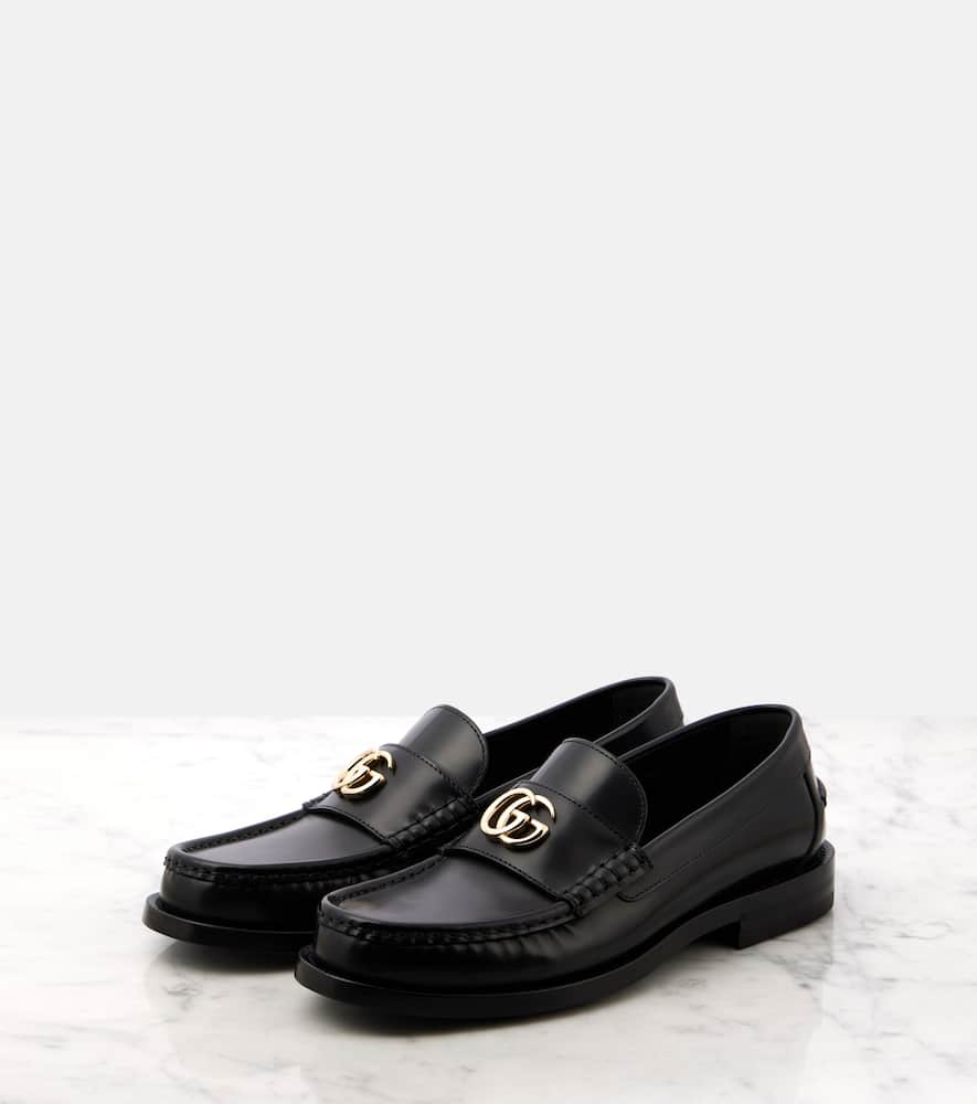 Gucci Double G leather loafers