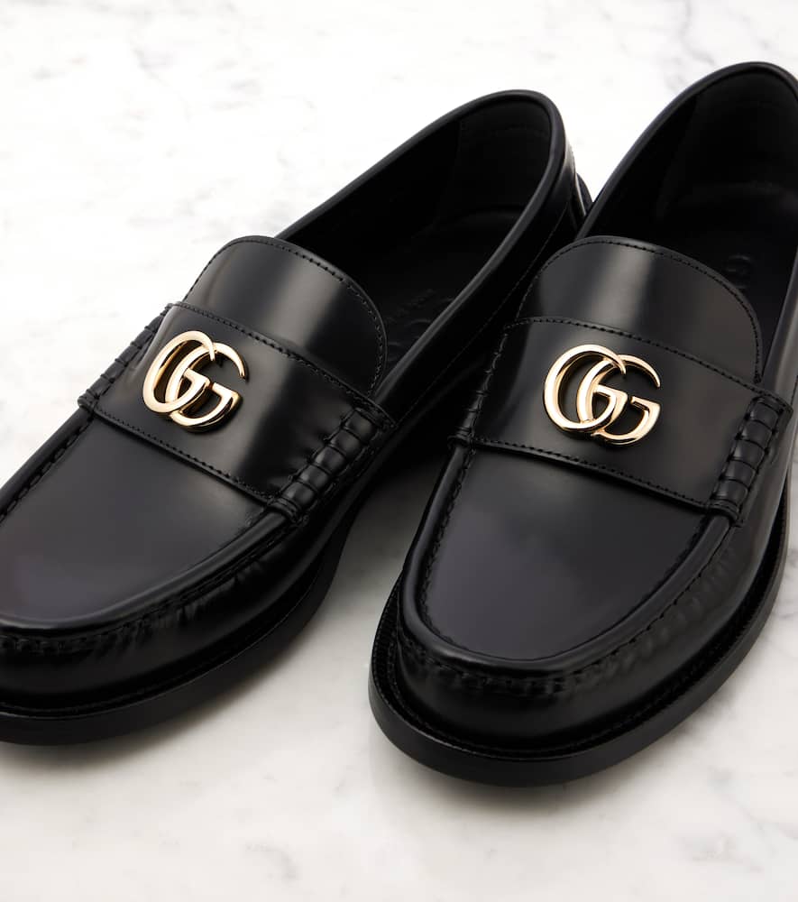 Gucci Double G leather loafers