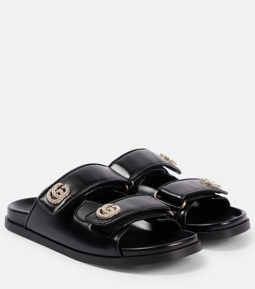 Gucci New Marmont GG leather sandals
