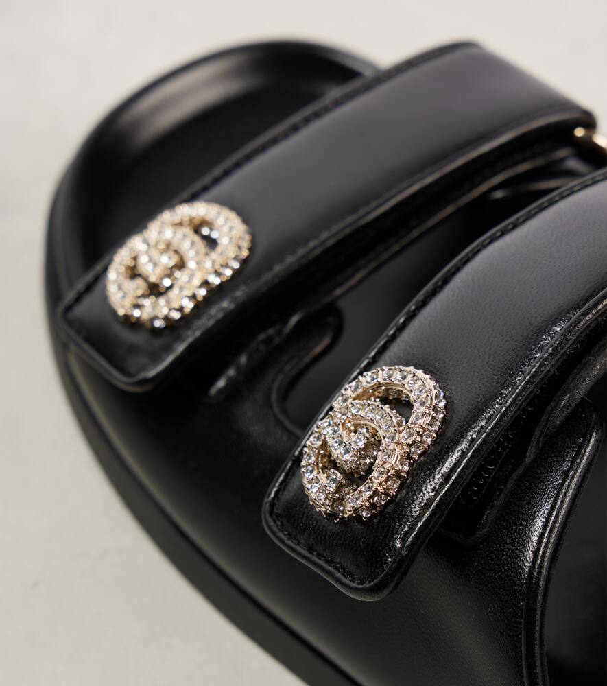 Gucci New Marmont GG leather sandals