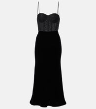 Rebecca Vallance Ethel polka-dot bustier dress