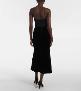 Rebecca Vallance Ethel polka-dot bustier dress