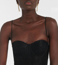 Rebecca Vallance Ethel polka-dot bustier dress