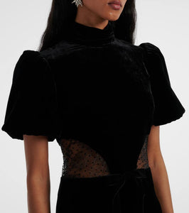 Rebecca Vallance Ethel puff-sleeve maxi dress