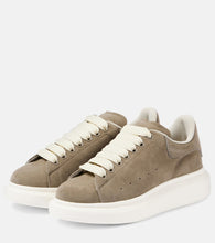 Alexander McQueen Oversized suede platform sneakers