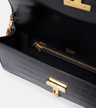 Tom Ford Wallis croc-effect patent leather clutch