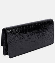 Tom Ford Wallis croc-effect patent leather clutch