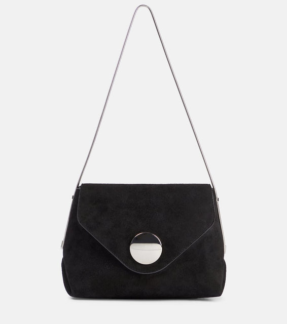 Khaite Bobbi suede shoulder bag. Shop Khaite Shoulder Bags for women now.