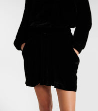 Isabel Marant Beniga crystal-embellished velvet minidress