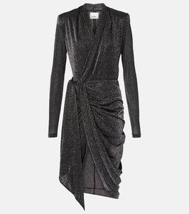 Isabel Marant Cleora lam√É¬© wrap dress